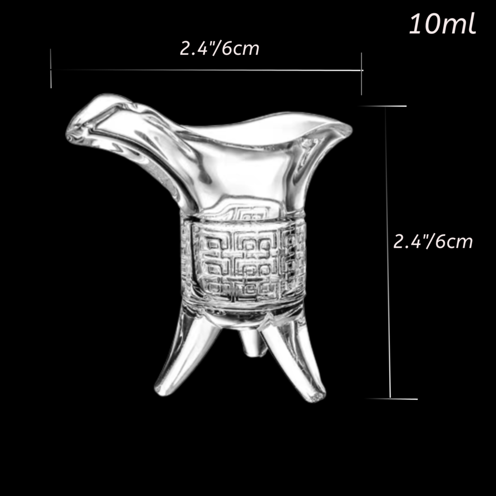 Antique Style Chinese Glass Jue Cup