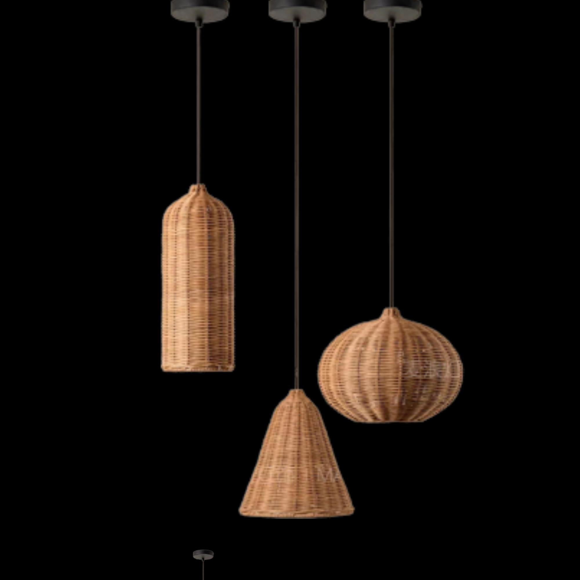 Handwoven Rattan Ceiling Lamp