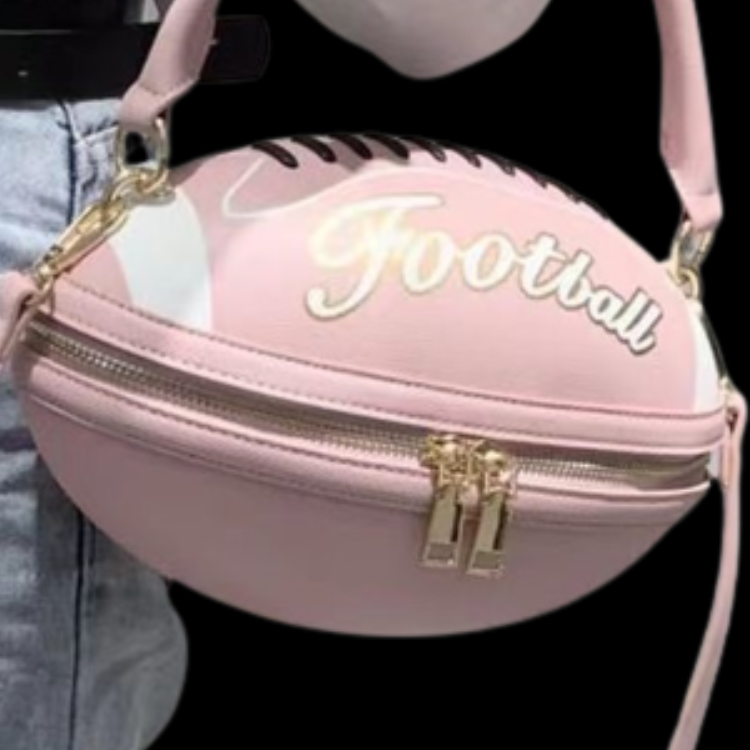 Leather Football Shoulder Bag Homey Decor